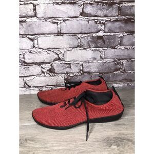 Arcopedico Red Knit Fabric Healthy Lace Up Comfort Shoes Women’s Sz 42EU/11M US